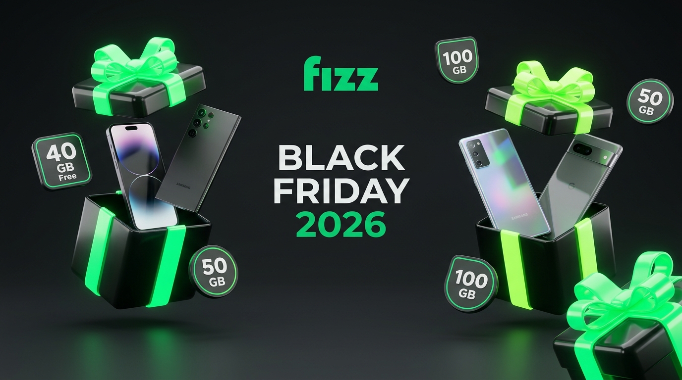 Vendredi fou 2026 chez Fizz : 40 Go de données gratuites en cadeau, 150 $ de rabais sur téléphones et forfaits à prix choc