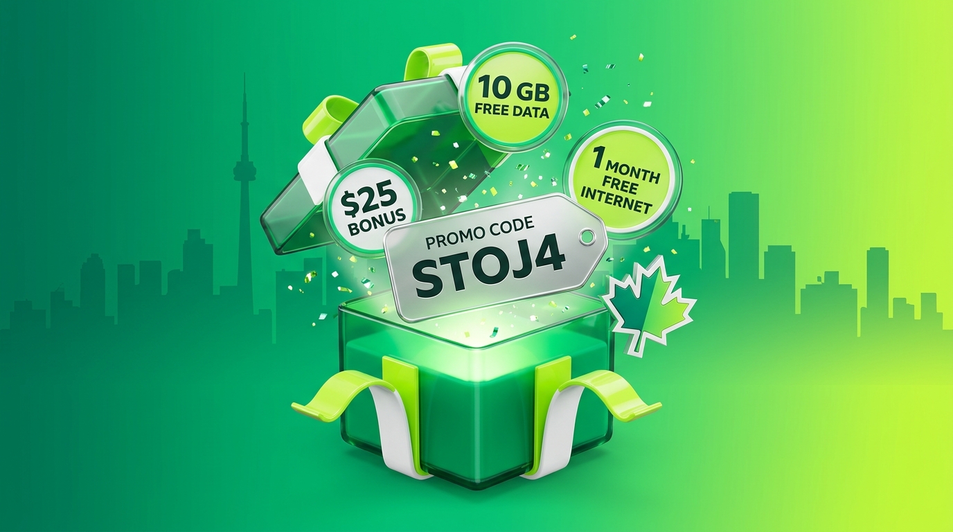 Exclusive STOJ4 Bonus: Get $25 Off + 10 GB Free Mobile Data + 1 Month Free Internet at FizzPromoCodes.ca