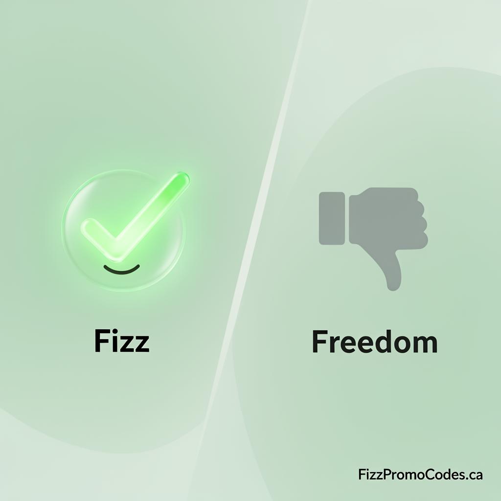 Pourquoi les Canadiens choisissent Fizz plutôt que Freedom Mobile en 2026